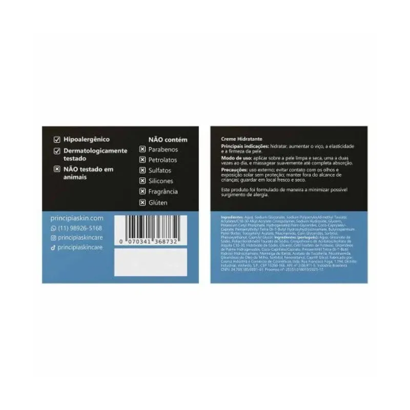 Creme Hidratante Principia CH-01 50G | Farmácia Permanente