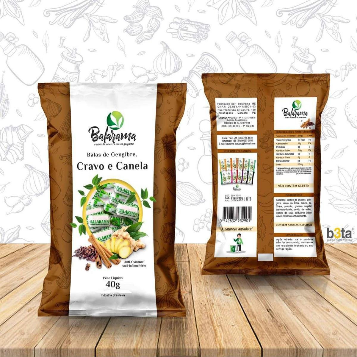 BALA BALARAMA CRAVO E CANELA 40G | Farmácia Permanente